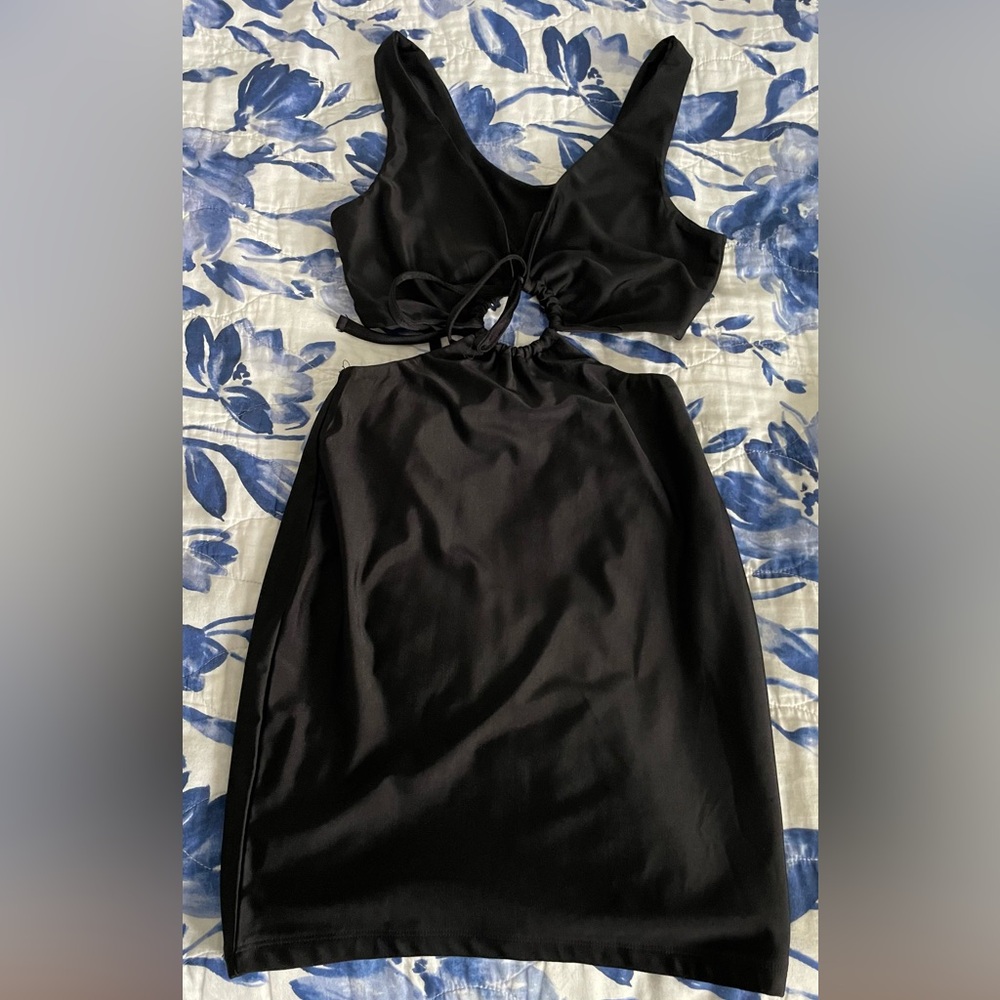 Adika black cutout dress